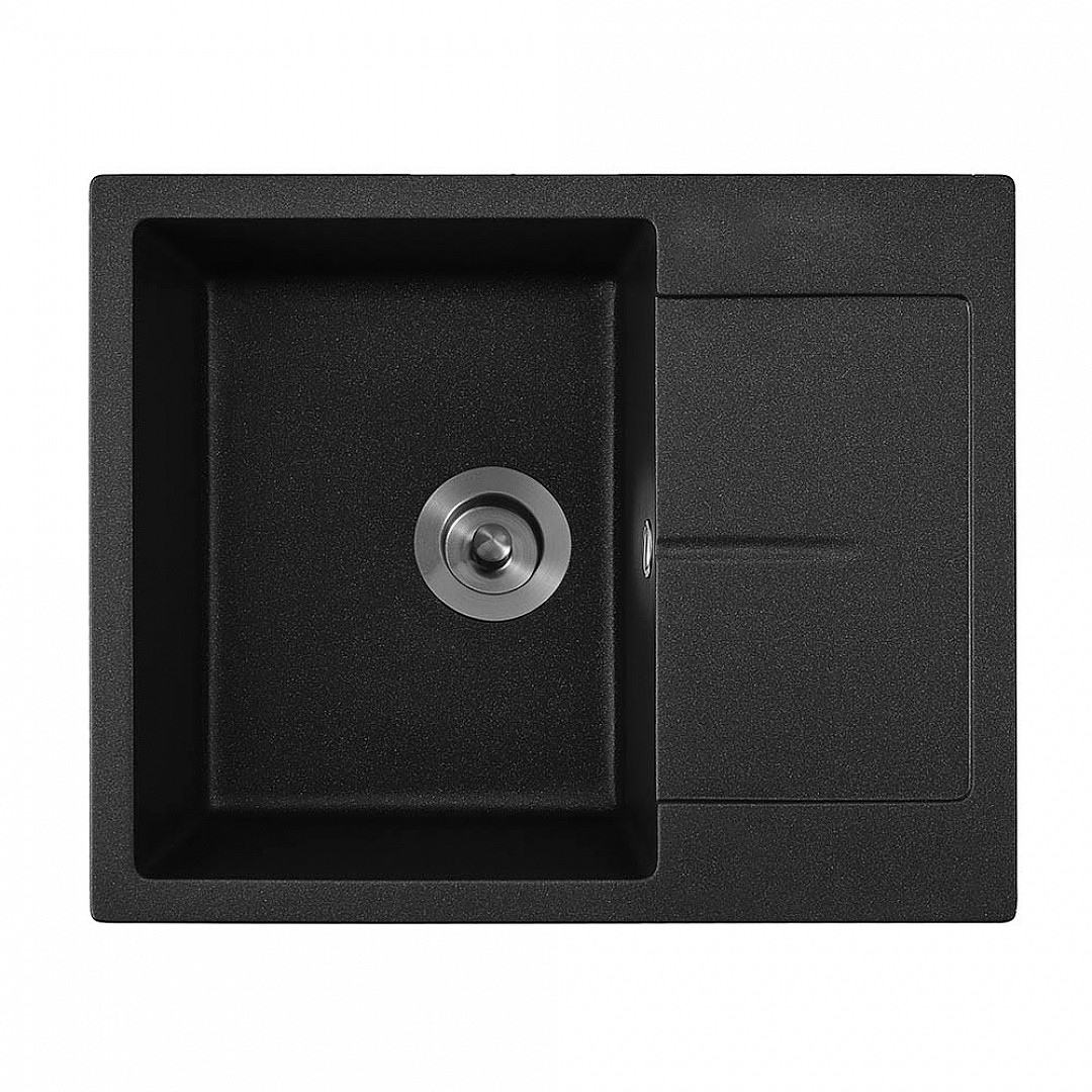 Комплект мивка и смесител 8220 BLACK + 718650 BLACK – Inter Ceramic 11.12.77.0112 – снимка 1